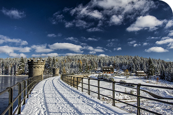 Zimní výlet k přehradě Černá Nisa (~5,4 km)